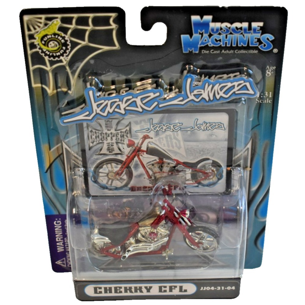 2004 Jesse James West Coast Choppers Cherry CFL JJ04-31-04 1:31 Scale